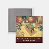 Nachtcafé, Place Lamartine von Vincent van Gogh Magnet (Vorderseite/Rückseite)