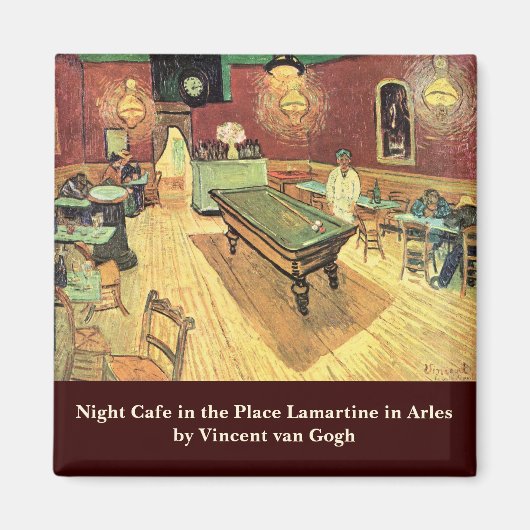 Nachtcafé, Place Lamartine von Vincent van Gogh Magnet (Vorne)