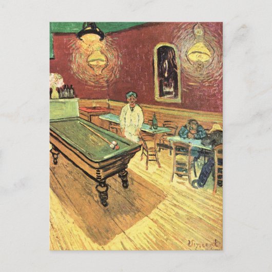 Nachtcafé, Place Lamartine von Vincent van Gogh Postkarte (Vorderseite)