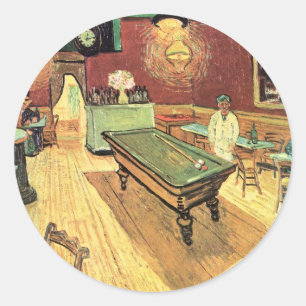 Nachtcafé, Place Lamartine von Vincent van Gogh Runder Aufkleber