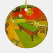 Nachtcafé von Vincent van Gogh Keramik Ornament (Hinten)