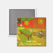 Nachtcafé von Vincent van Gogh Magnet (Vorderseite/Rückseite)