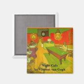 Nachtcafé von Vincent van Gogh Magnet (Vorderseite/Rückseite)