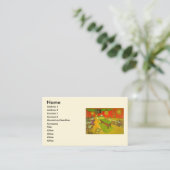 Nachtcafé von Vincent van Gogh Visitenkarte (Stehend Vorderseite)