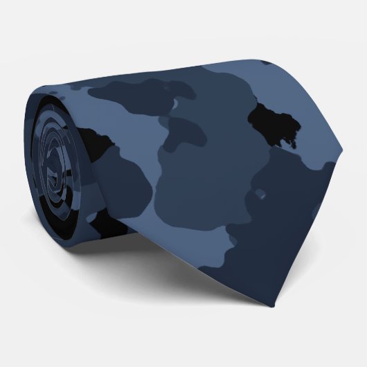 NachtCamouflage Krawatte (Gerollt)