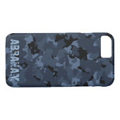 NachtCamouflage-Namen-Schablone Case-Mate iPhone Hülle (Rückseite (Horizontal))