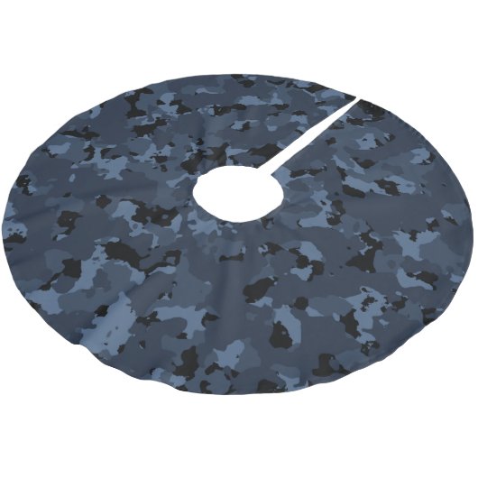 NachtCamouflage Polyester Weihnachtsbaumdecke (Schrägansicht)