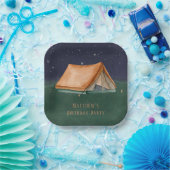 Nachtcampout Boy Geburtstagsparty Pappteller (Party)