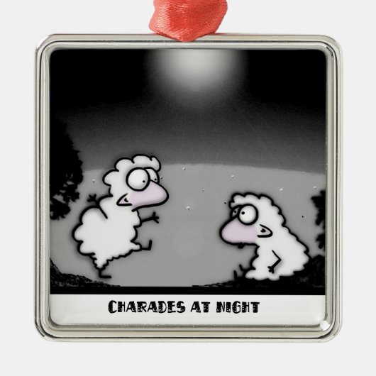 Nachtcharaden Silbernes Ornament (Vorne)
