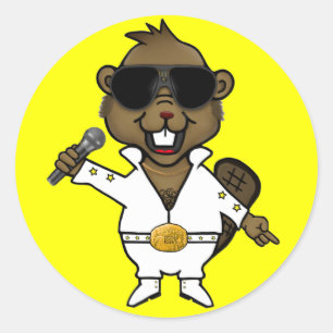 Nachtclub Entertainer Runder Aufkleber