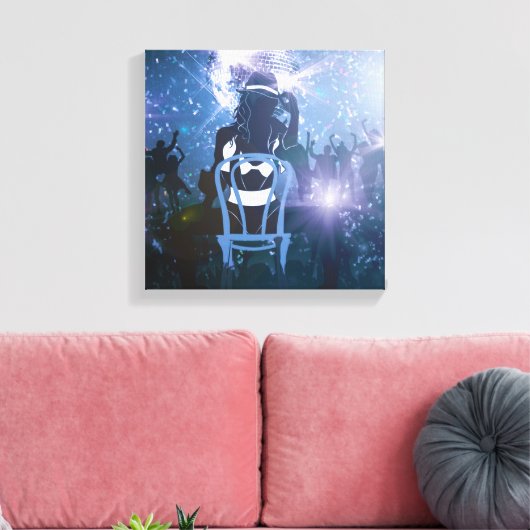 Nachtclub Leinwanddruck (Insitu (Wohnzimmer))