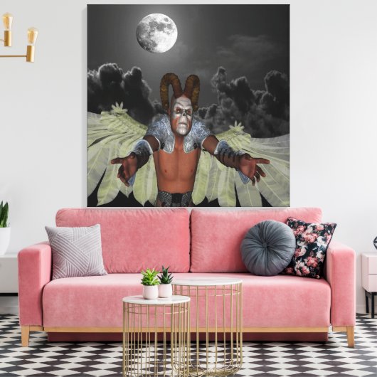 Nachtdämon Leinwanddruck (Insitu (Wohnzimmer))