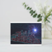 Nachtdampf Postkarte (Stehend Vorderseite)