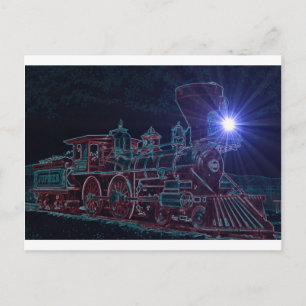 Nachtdampf Postkarte