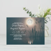 Nachtdrachenfliege und Probe mit Wassergras Einladung (Stehend Vorderseite)