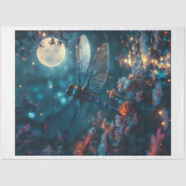 Nachtdragonfly Seidenpapier