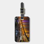 Nachtdrohnenansicht von Paphos Seafront Gepäckanhänger (Vorderseite vertikal)