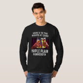 Nächte im Camp Maple Schlichtes Camping Mi T-Shirt (Vorne ganz)