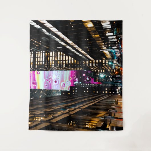 Nächte in der Stadt Wandteppich (Vorderseite)