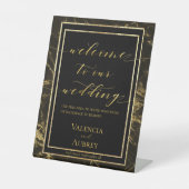 Nächte in Granit & Gold Willkommen bei unserer Hoc Sockelschild (Vorderseite)