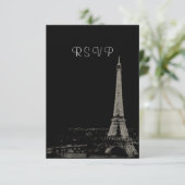 Nächte in Paris UAWG RSVP Karte (Stehend Vorderseite)