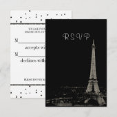 Nächte in Paris UAWG RSVP Karte (Vorne/Hinten)