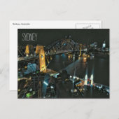 Nächte in Sydney Postkarte (Vorne/Hinten)