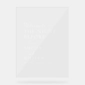 Nächte vor der Probe Acrylschild (Vorderseite)