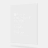 Nächte vor der Probe Acrylschild (Winkel)