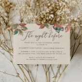 Nächte zuvor. Blueberry Probe Dinner Einladung