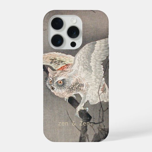 Nachteule I Japanische Kunst I iPhone Hülle (Rückseite)
