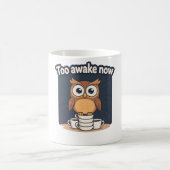 Nachteule-Meme-Cartoon-T-Shirt Kaffeetasse (Mittel)