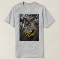 Nachteule - Retro Art-T-Shirt