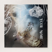 Nachteule und Dame Puzzle (Horizontal)