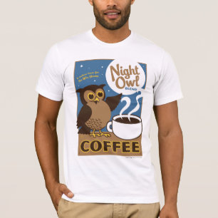 Nachteulen Kaffee T-Shirt