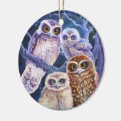 Nachteulen Keramikornament (Links)