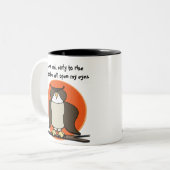 Nachteulen-Tasse Zweifarbige Tasse (Vorderseite Links)