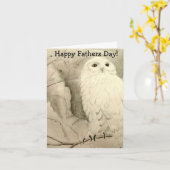 Nachteulen-Vatertags-Karte Karte (Gelbe Blume)