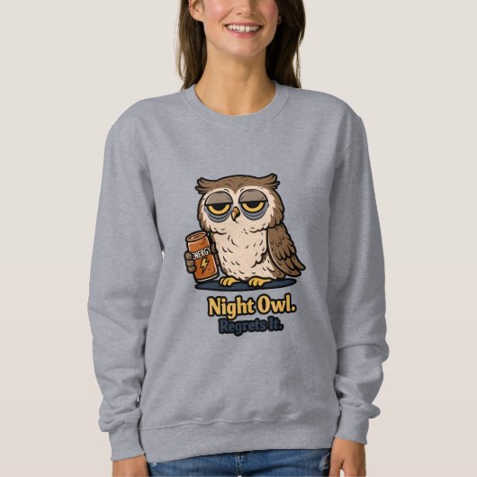 Nachteulen wollen schlafen sweatshirt (Vorderseite)