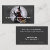 Nachtfahrt:: Hexe u. ihre Katzen-Visitenkarten Visitenkarte (Vorne/Hinten)