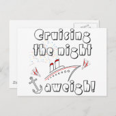 Nachtfahrt Postkarte (Vorne/Hinten)