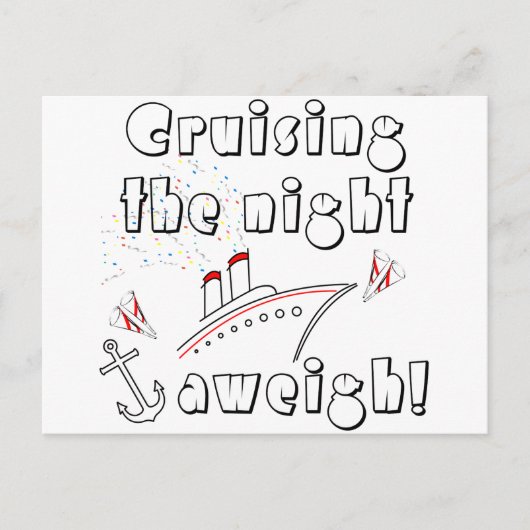 Nachtfahrt Postkarte (Vorderseite)