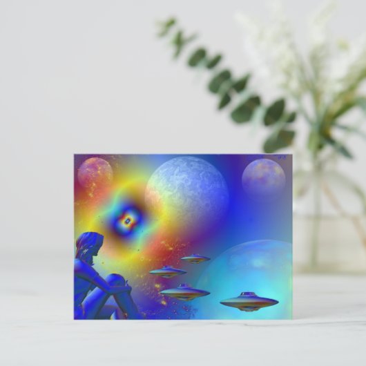 Nachtfahrt Postkarte (Stehend Vorderseite)