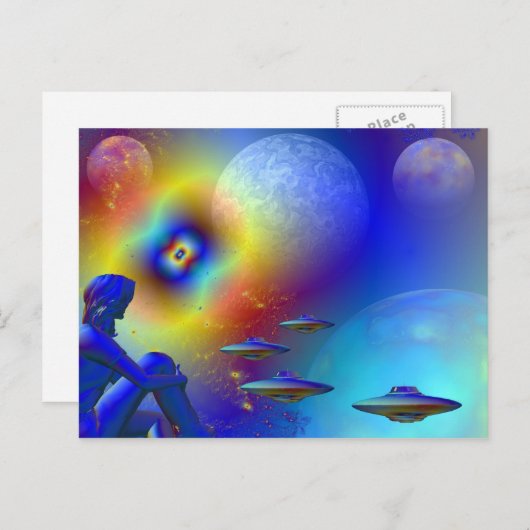 Nachtfahrt Postkarte (Vorne/Hinten)