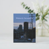 Nachtfälle auf Pittsburgh, PA Postkarte (Stehend Vorderseite)
