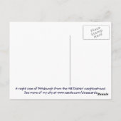 Nachtfälle auf Pittsburgh, PA Postkarte (Rückseite)