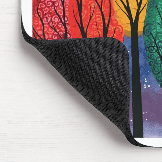 Nachtfarbe - starry Himmel der Wirblen Bäume des Mousepad (Ecke)