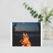 Nachtfeuer Postkarte (Stehend Vorderseite)