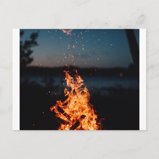 Nachtfeuer Postkarte (Vorderseite)