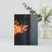 Nachtfeuer Postkarte (Stehend Vorderseite)